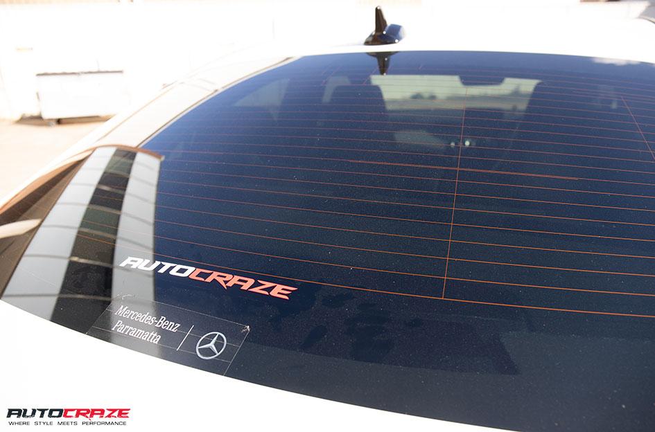 MERCEDES CLA CLASS SILVERSTONE GLOSS BLACK STAINLESS STEEL LIP